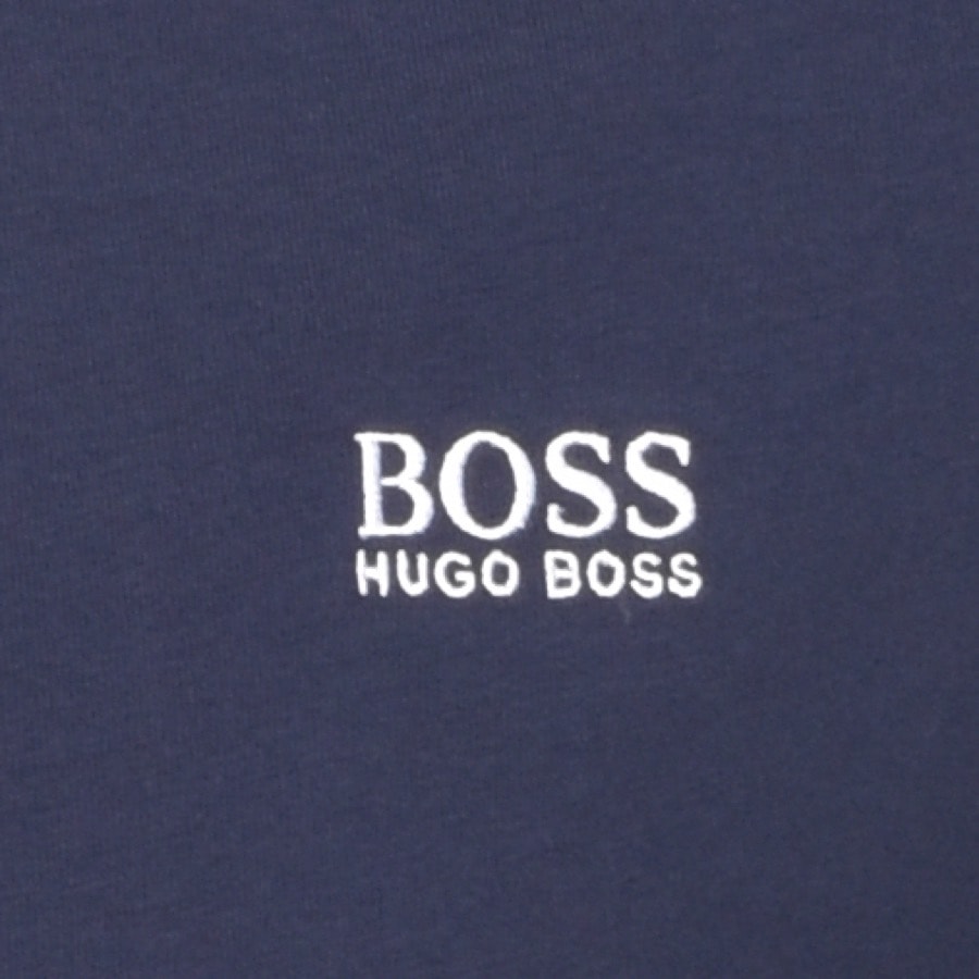 Alternative Image for ProductBOSS Lounge Long Sleeve Crew Neck T Shirt Navy3